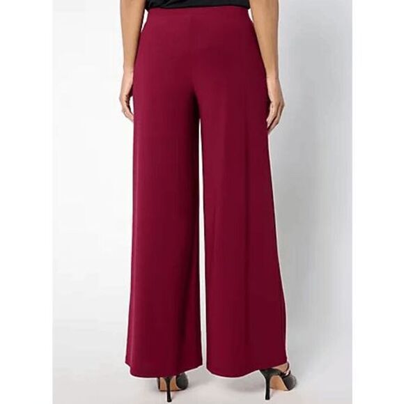 Susan Graver Women Small EveryDay Texture Liquid Knit Pants Wide Leg Taupe NWOT) - Picture 4 of 4